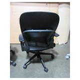 STEELCASE, LEAP V2 CHAIRS, IN LEATHER AND FABRIC