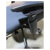 STEELCASE, LEAP V2 CHAIRS, IN LEATHER AND FABRIC