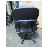 STEELCASE, LEAP V2 CHAIRS, IN LEATHER AND FABRIC