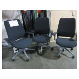 STEELCASE SERIES 2 UPHOLSTERED BACK CHAIRS