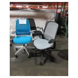 STEELCASE, SERIES 1, ASSORTED COLOR OFFICE CHAIRS