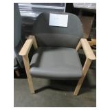 STEELCASE AND WIELAND WOOD FRAMED SIDE CHAIRS