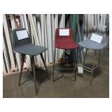 ASSORTED FABRIC BAR STOOLS