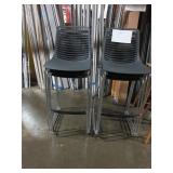 MARCELO ZILIANI DESIGN SLED BASE BAR STOOLS