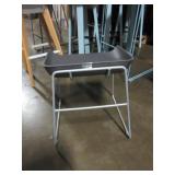 STEELCASE AND ORANGE BOX CHAIR AND STOOLS