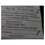 STEELCASE ONE ARM ULTRA SUEDE SOFA