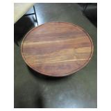 BLU DOT TURN SOLID WOOD COFFEE AND END TABLE
