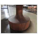 BLU DOT TURN SOLID WOOD COFFEE AND END TABLE