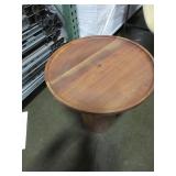 BLU DOT TURN SOLID WOOD COFFEE AND END TABLE