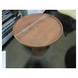 BLU DOT TURN SOLID WOOD COFFEE AND END TABLE