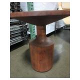 BLU DOT TURN SOLID WOOD COFFEE AND END TABLE