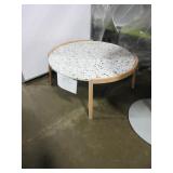 STONE TOP COFFEE TABLE