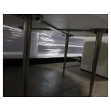 WEST ELM MARBLE TOP COFFEE TABLE