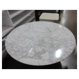 WEST ELM MARBLE TOP COFFEE TABLE