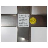 WEST ELM MARBLE TOP COFFEE TABLE