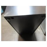 BLACK METAL STORAGE CABINET