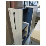 STEELCASE WOODGRAIN LAMINATE LOCKERS WITH KEYS