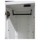 STEELCASE WHITE METAL PERSONAL LOCKER WITH KEY