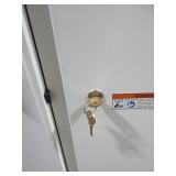 STEELCASE WHITE METAL PERSONAL LOCKERS