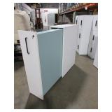 STEELCASE WHITE LAMINATE PERSONAL LOCKERS