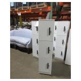 STEELCASE WHITE METAL LOCKERS