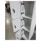 STEELCASE WHITE METAL LOCKERS