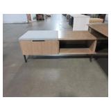STEELCASE/BYRNE EXECUTIVE L SHAPE DESK WITH OVERHEAD BIN