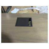 STEELCASE/BYRNE EXECUTIVE L SHAPE DESK WITH OVERHEAD BIN