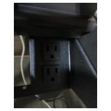 STEELCASE/BYRNE EXECUTIVE L SHAPE DESK WITH OVERHEAD BIN