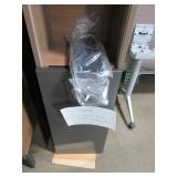 STEELCASE/BYRNE EXECUTIVE L SHAPE DESK WITH OVERHEAD BIN