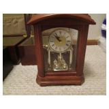 2 Bulova clocks and storage boxes...