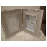 2 Bulova clocks and storage boxes...