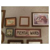 Variety of wall art...