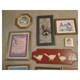 Large lot of wall art...