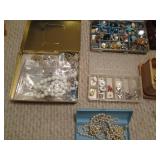 Costume jewelry and boxes...