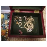 Costume jewelry and boxes...