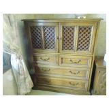 Nice lattice door hutch