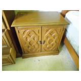 end table w/doors...