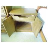 end table w/doors...
