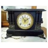 antique ingraham 8 day mantel clock...