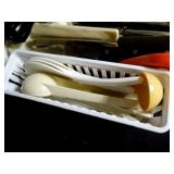 silverware tray full of silverware ...