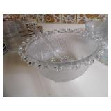 punch bowl w/4 salad plates plus mi...