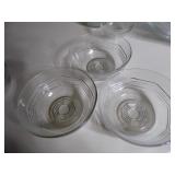 punch bowl w/4 salad plates plus mi...