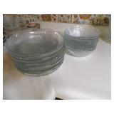 8 salad plates plus 9 salad bowls...