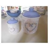 2 Laurelwood canisters large and sm...