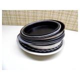 variety of metal baking pans includ...