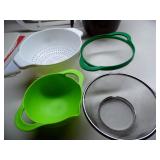 misc kitchen items includes straine...