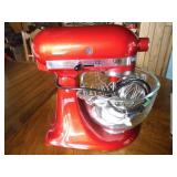2 1/2 liter KitchenAid mixer w/glas...