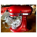 2 1/2 liter KitchenAid mixer w/glas...