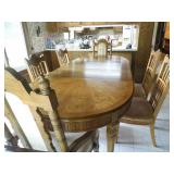 dining room table, wood, w/2 leaves...
